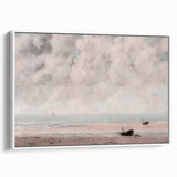 Vintage Coastal Seascape Art - Peaceful Beach Canvas