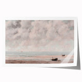 Vintage Coastal Seascape Art - Peaceful Beach Canvas