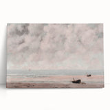 Vintage Coastal Seascape Art - Peaceful Beach Canvas