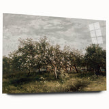 Vintage Orchard Art - Blossom Trees Landscape Canvas