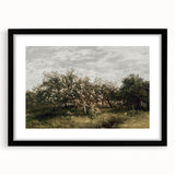 Vintage Orchard Art - Blossom Trees Landscape Canvas