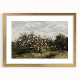Vintage Orchard Art - Blossom Trees Landscape Canvas