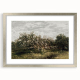Vintage Orchard Art - Blossom Trees Landscape Canvas