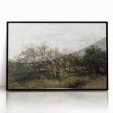 Vintage Orchard Art - Blossom Trees Landscape Canvas