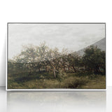 Vintage Orchard Art - Blossom Trees Landscape Canvas