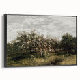 Vintage Orchard Art - Blossom Trees Landscape Canvas