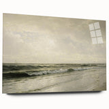 Vintage Seascape Art - Calm Ocean Waves Canvas