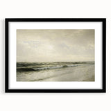 Vintage Seascape Art - Calm Ocean Waves Canvas