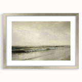 Vintage Seascape Art - Calm Ocean Waves Canvas