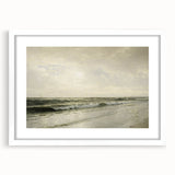 Vintage Seascape Art - Calm Ocean Waves Canvas