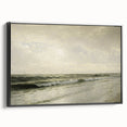 Vintage Seascape Art - Calm Ocean Waves Canvas