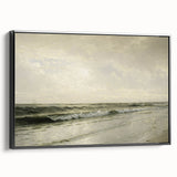 Vintage Seascape Art - Calm Ocean Waves Canvas