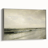 Vintage Seascape Art - Calm Ocean Waves Canvas