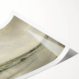 Vintage Seascape Art - Calm Ocean Waves Canvas