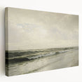 Vintage Seascape Art - Calm Ocean Waves Canvas