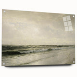 Vintage Seascape Art - Calm Ocean Waves Canvas