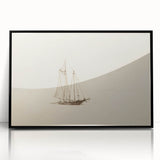 Vintage Sailboat Sketch Art - Nautical Drawing Canvas