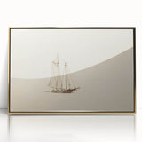 Vintage Sailboat Sketch Art - Nautical Drawing Canvas