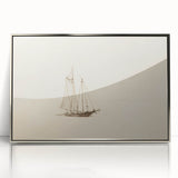 Vintage Sailboat Sketch Art - Nautical Drawing Canvas