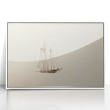 Vintage Sailboat Sketch Art - Nautical Drawing Canvas