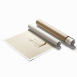 Vintage Sailboat Sketch Art - Nautical Drawing Canvas