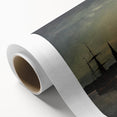 Vintage Sunset Harbor Art - Sailboats and Windmill Canvas
