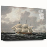Vintage Sailing Ship Art - Nautical Ship on the Sea Canvas