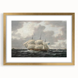 Vintage Sailing Ship Art - Nautical Ship on the Sea Canvas