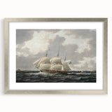 Vintage Sailing Ship Art - Nautical Ship on the Sea Canvas