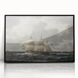 Vintage Sailing Ship Art - Nautical Ship on the Sea Canvas