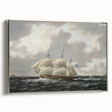 Vintage Sailing Ship Art - Nautical Ship on the Sea Canvas