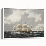 Vintage Sailing Ship Art - Nautical Ship on the Sea Canvas