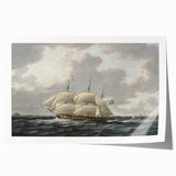 Vintage Sailing Ship Art - Nautical Ship on the Sea Canvas