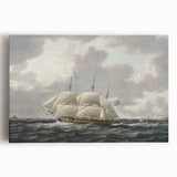 Vintage Sailing Ship Art - Nautical Ship on the Sea Canvas
