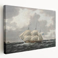 Vintage Sailing Ship Art - Nautical Ship on the Sea Canvas