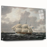 Vintage Sailing Ship Art - Nautical Ship on the Sea Canvas