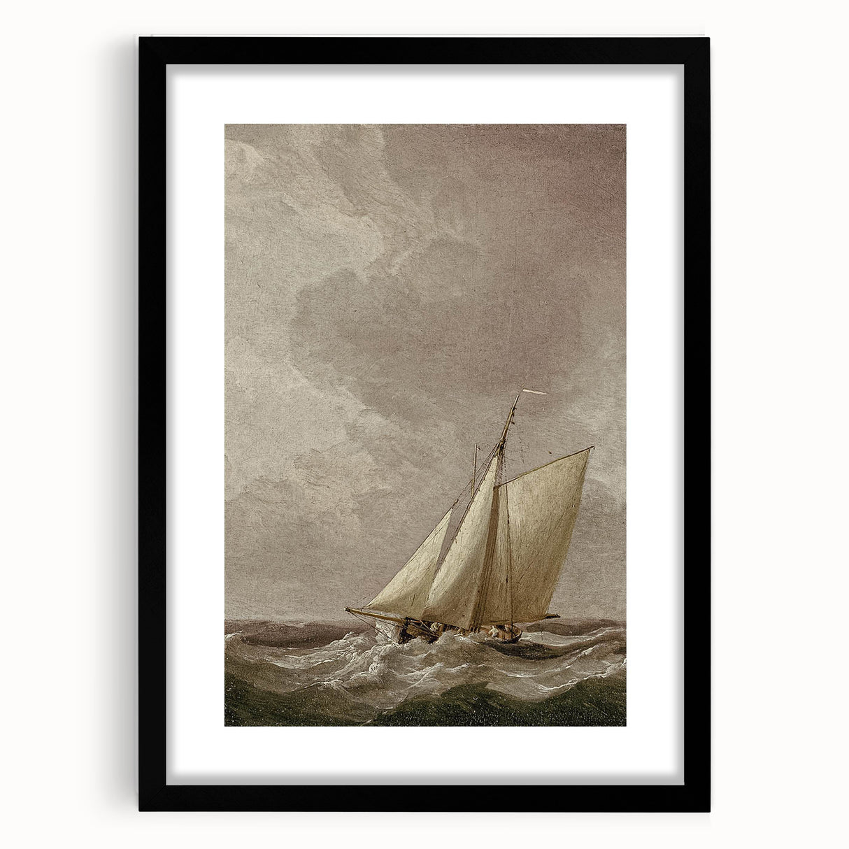Vintage Sailing Ship – Historic Ocean Voyage Wall Art Print