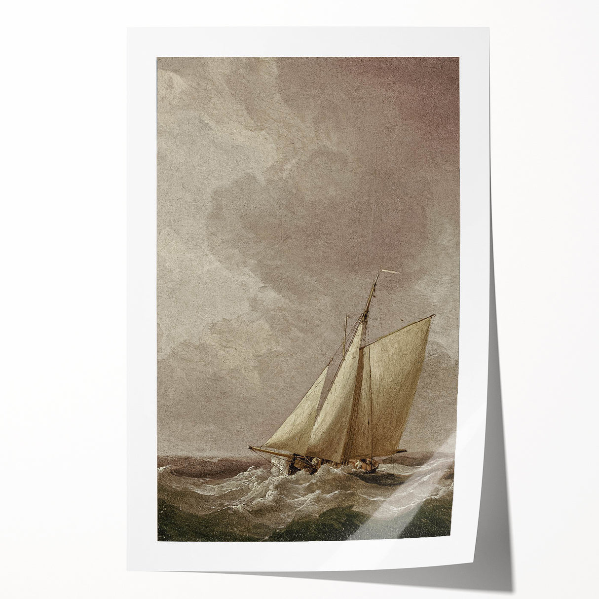 Vintage Sailing Ship – Historic Ocean Voyage Wall Art Print