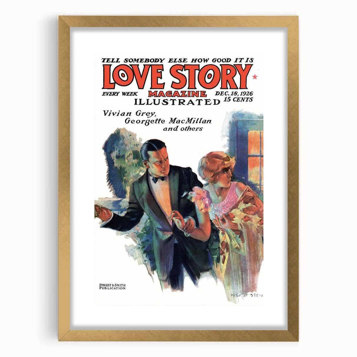 Vintage Magazine Cover Art – Love Story Classic Romance Print