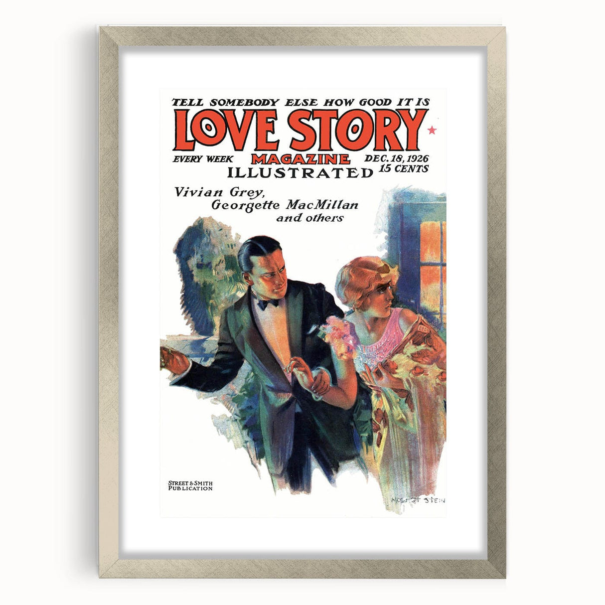 Vintage Magazine Cover Art – Love Story Classic Romance Print