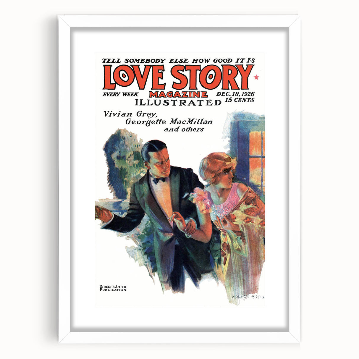Vintage Magazine Cover Art – Love Story Classic Romance Print