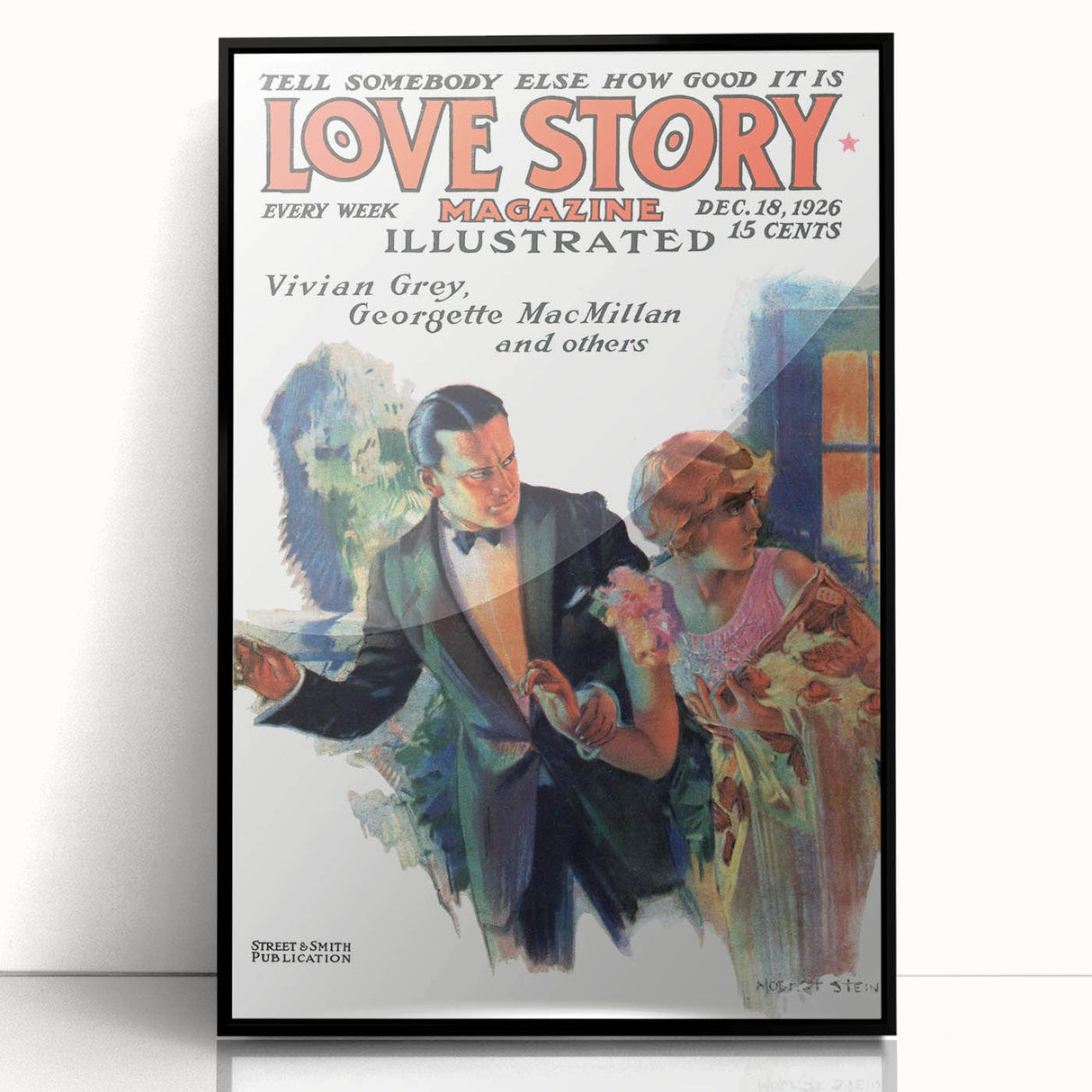 Vintage Magazine Cover Art – Love Story Classic Romance Print