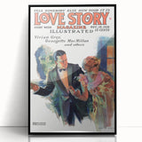 Vintage Magazine Cover Art – Love Story Classic Romance Print