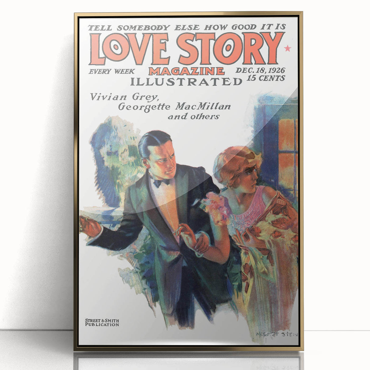 Vintage Magazine Cover Art – Love Story Classic Romance Print