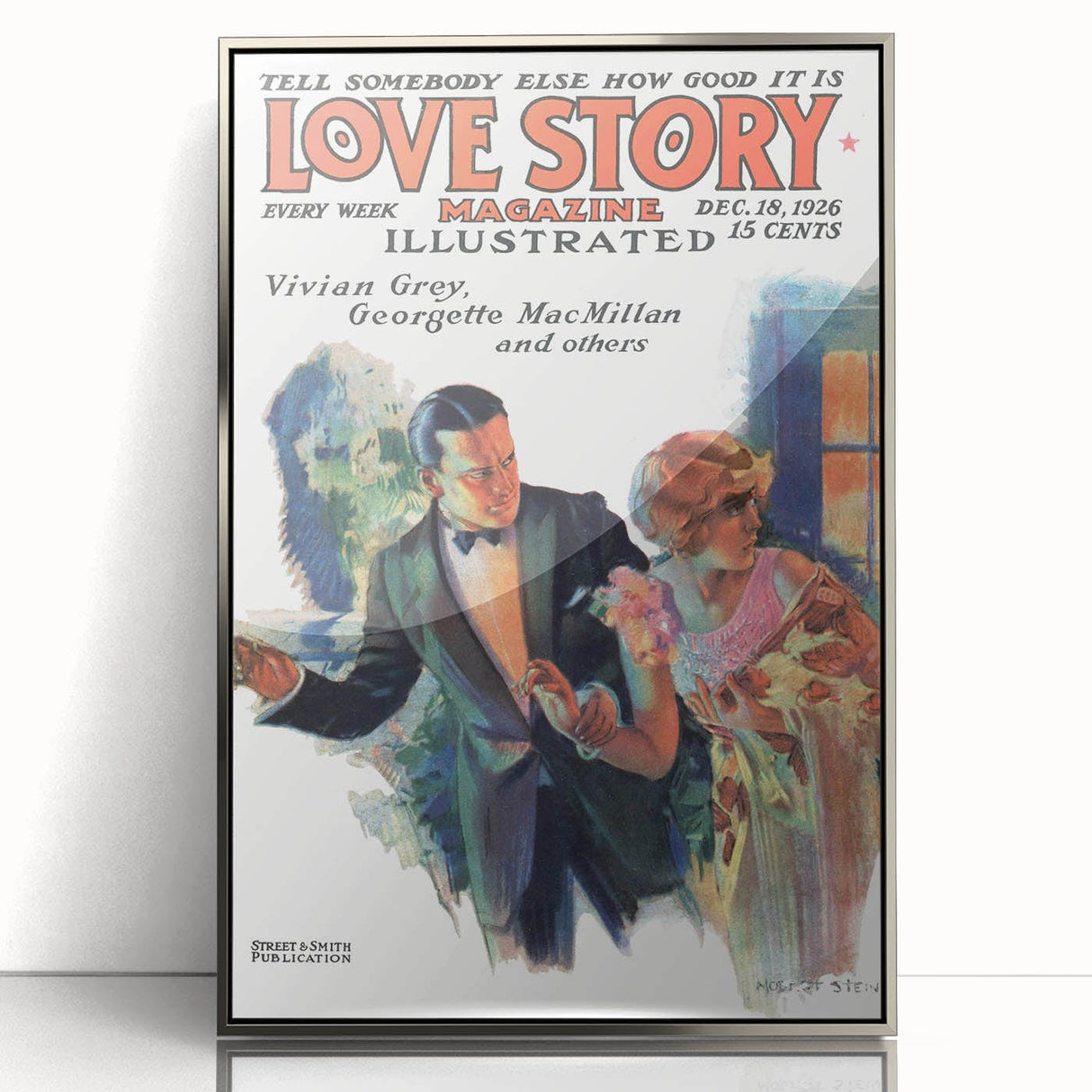 Vintage Magazine Cover Art – Love Story Classic Romance Print