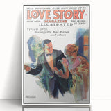 Vintage Magazine Cover Art – Love Story Classic Romance Print