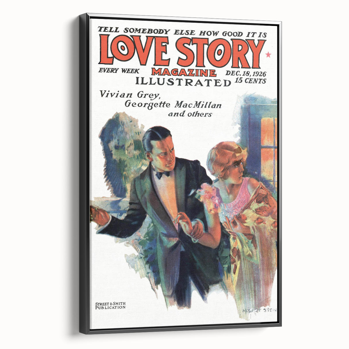 Vintage Magazine Cover Art – Love Story Classic Romance Print