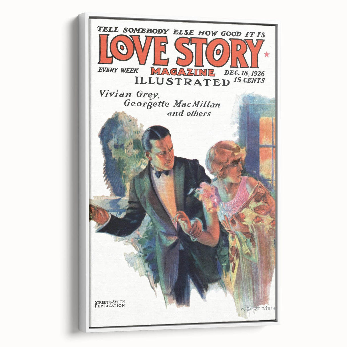 Vintage Magazine Cover Art – Love Story Classic Romance Print