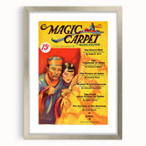 Vintage Magazine Cover Art – The Magic Carpet Retro Print