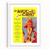 Vintage Magazine Cover Art – The Magic Carpet Retro Print-2